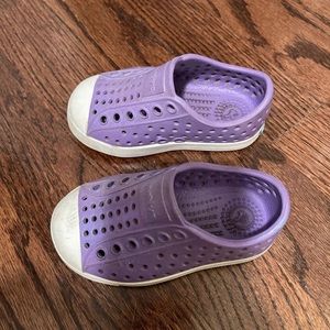 Native purple iridescent slipons c5